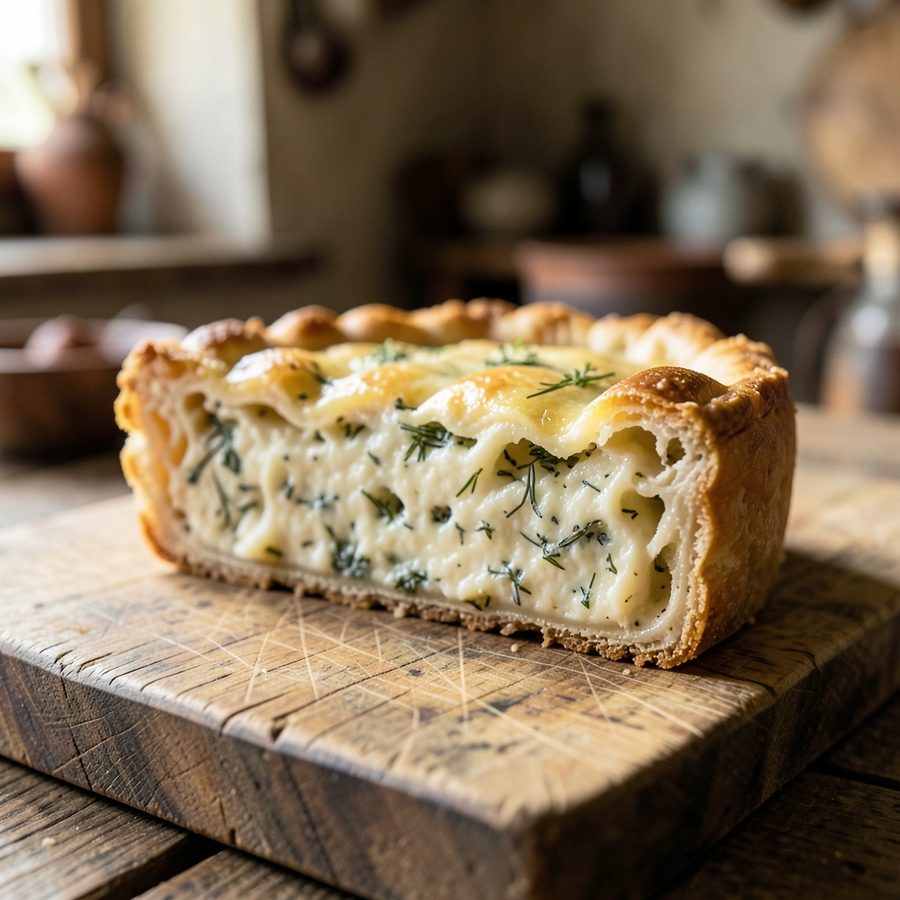 Осетинский пирог с сыром и зеленью: тесто, начинка и нюансы запекания